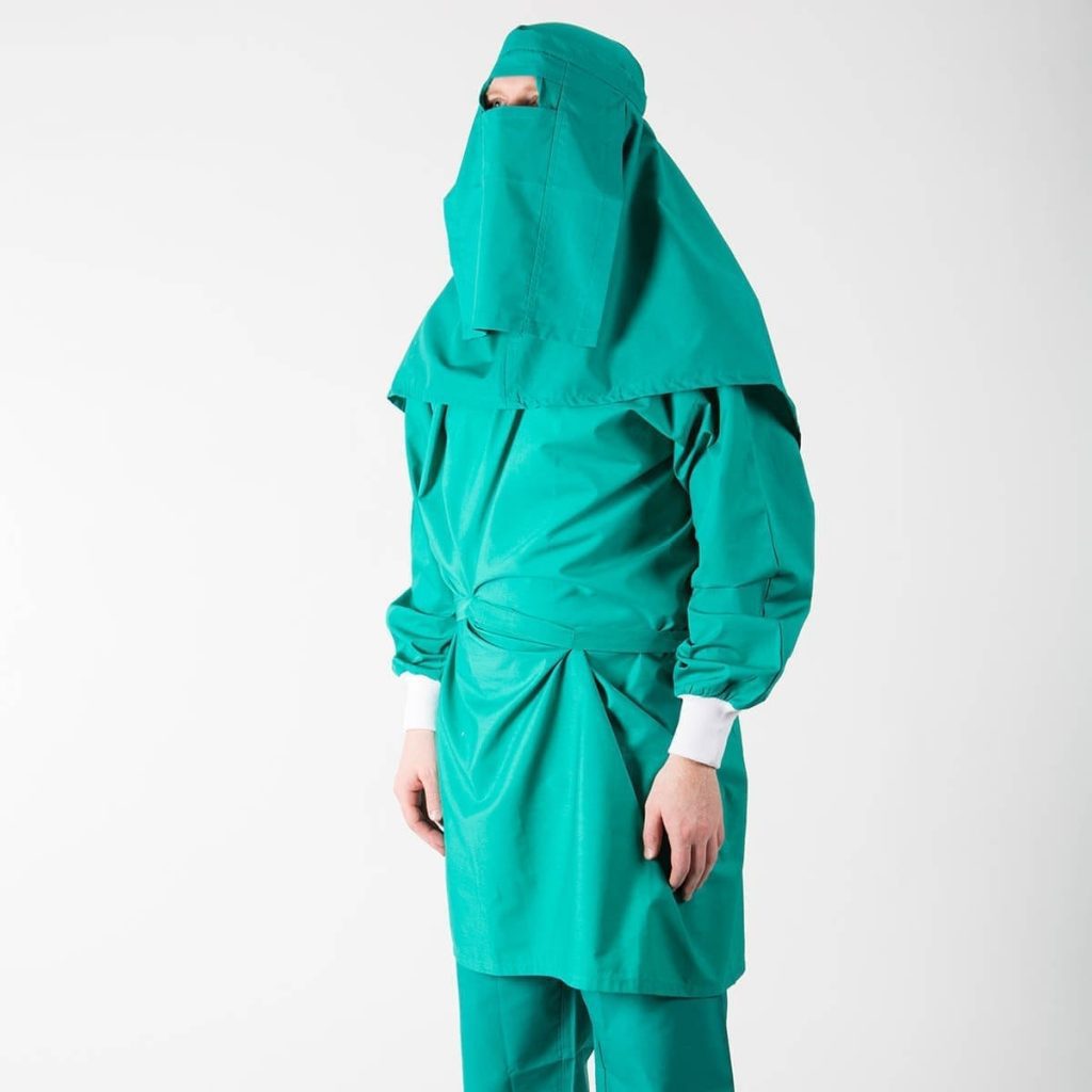 female hospital gown