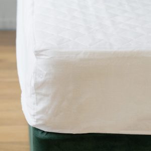 FITTED POLYCOTTON QUILTED MATTRESS PROTECTOR S-M-KG - MP001