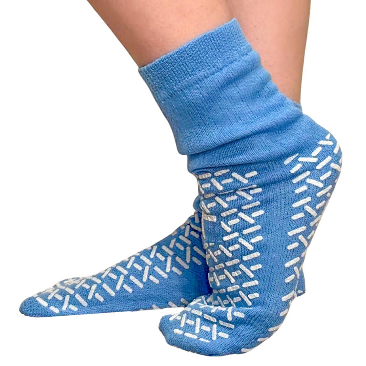 Large Gripper Socks With Tread Both Sides Interweave