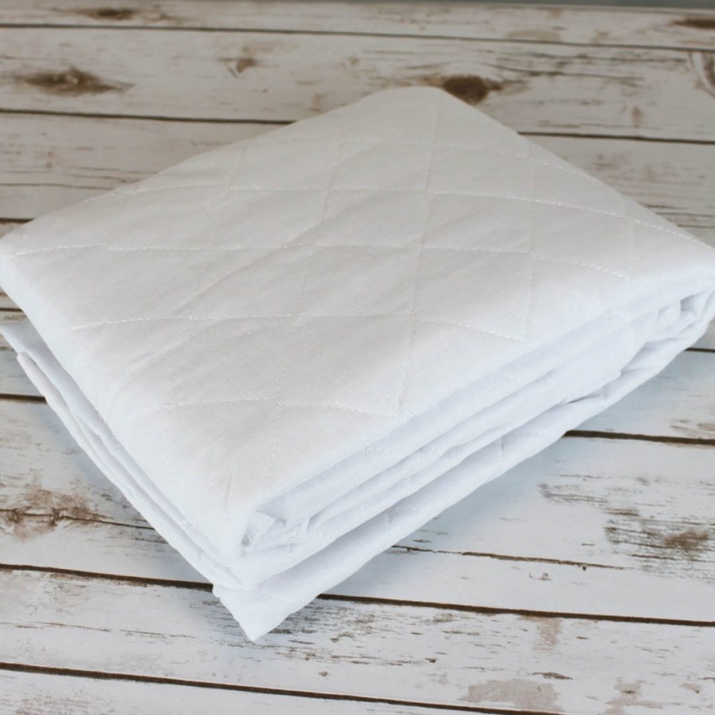 White cotton rich flat draw sheet Interweave Healthcare