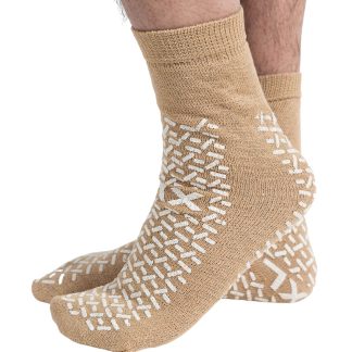 Double Tread Slipper Socks Extra Large (Packs of 5 Pairs)