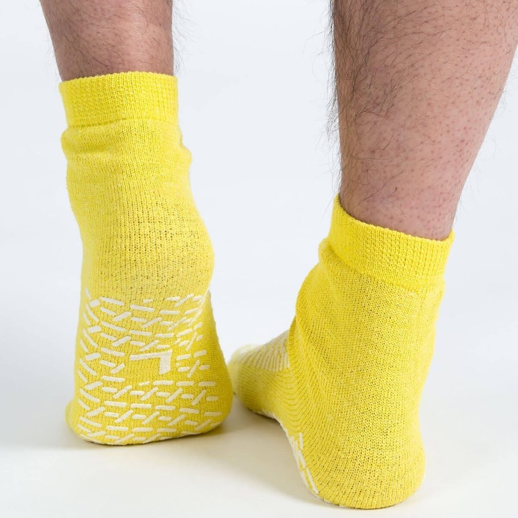 yellow sock shoes