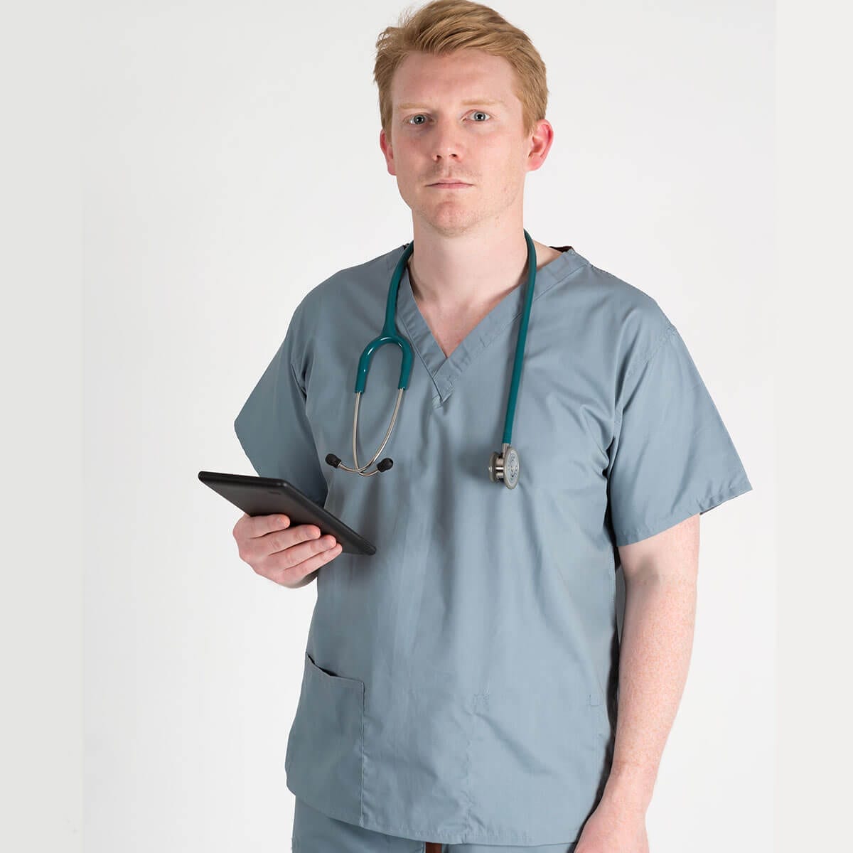 misty green scrub pants