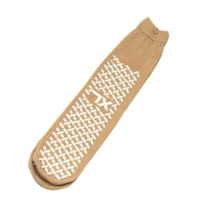 beige hospital socks