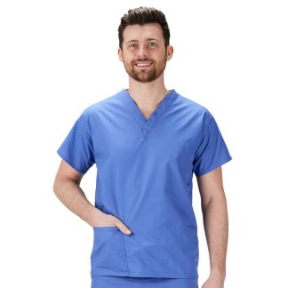 Scrubs Tunic Top Mid Blue