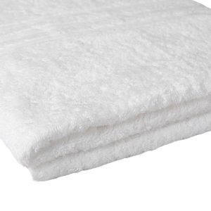 white bath sheet towels