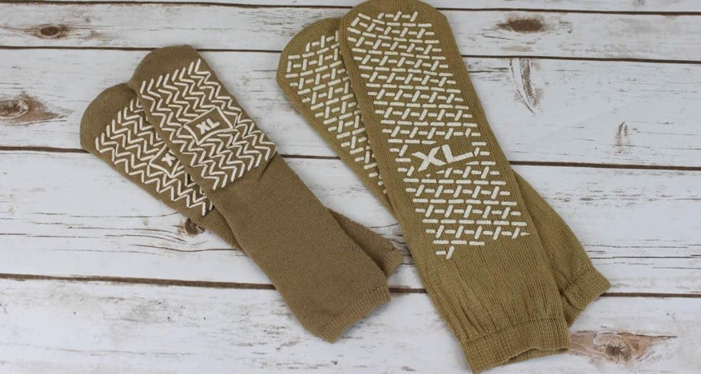 Comparing Brand B socks with Interweave socks