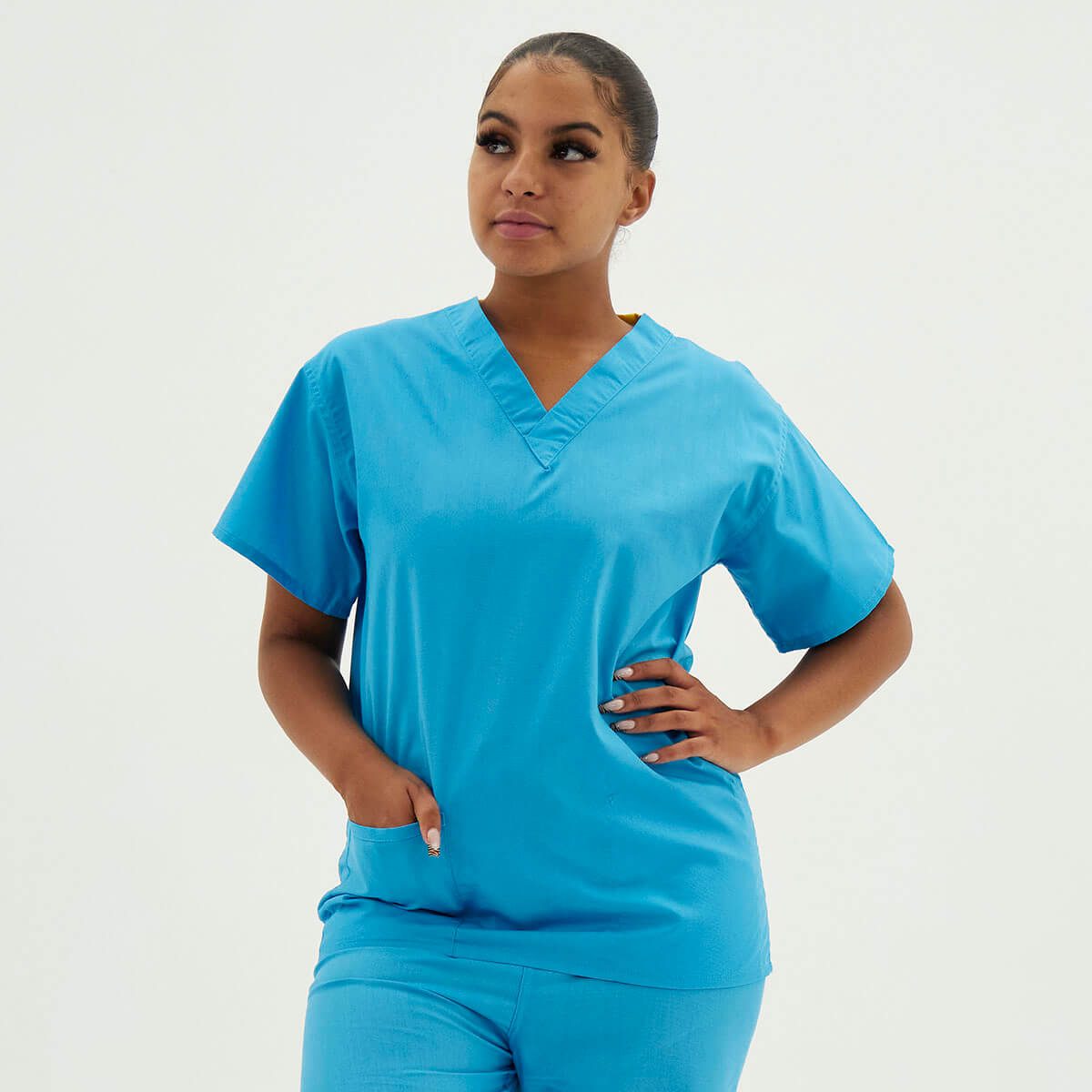 Turquoise Scrub Top | Matching Scrub 