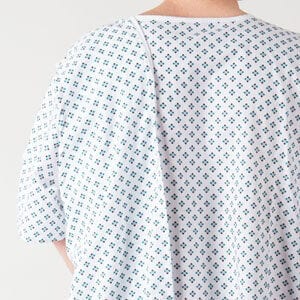 Three arm toga hospital gown design