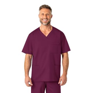 WonderWORK Mens V Neck Scrub Top