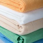 coloured cellular blankets