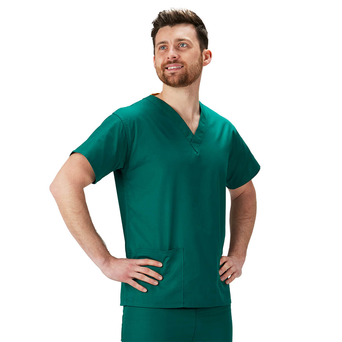 Hunter Green Scrubs Top Interweave Healthcare UK