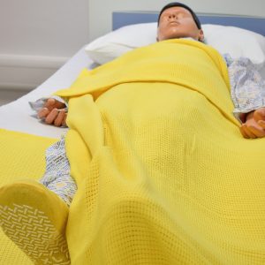yellow cellular blanket 2