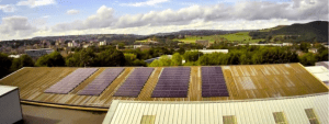 Solar panels installed