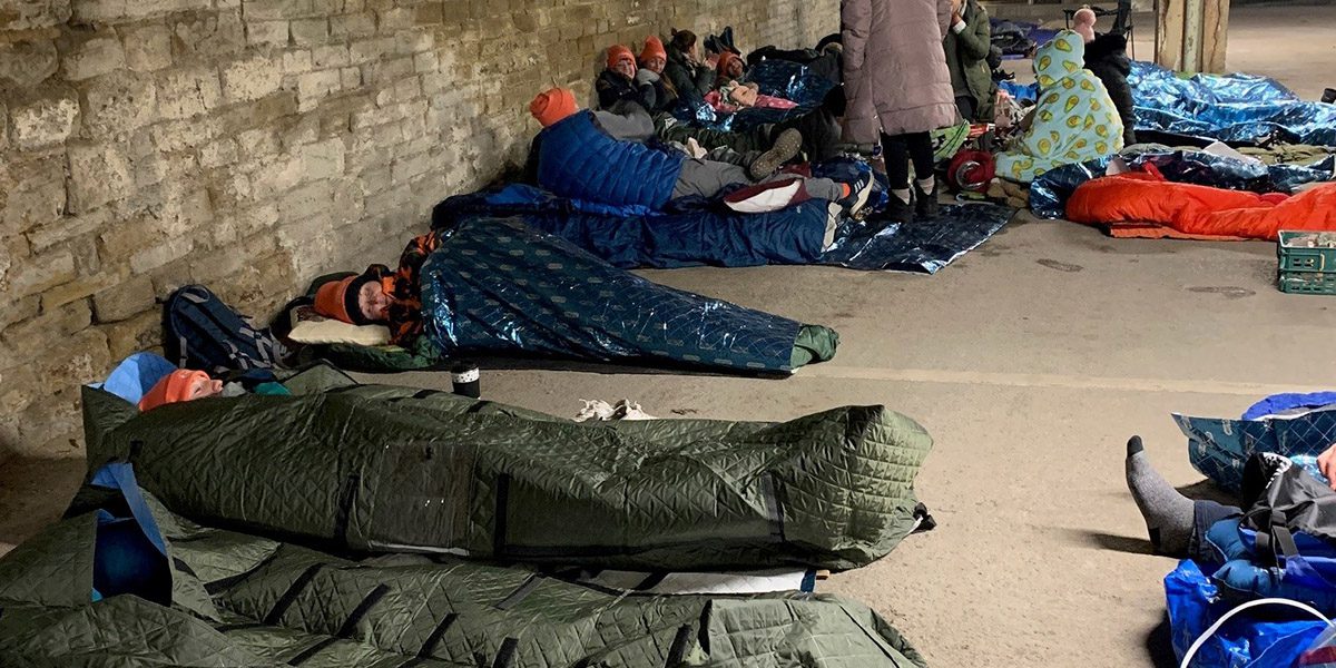 Fundraising charity event Big Sleepout 2024