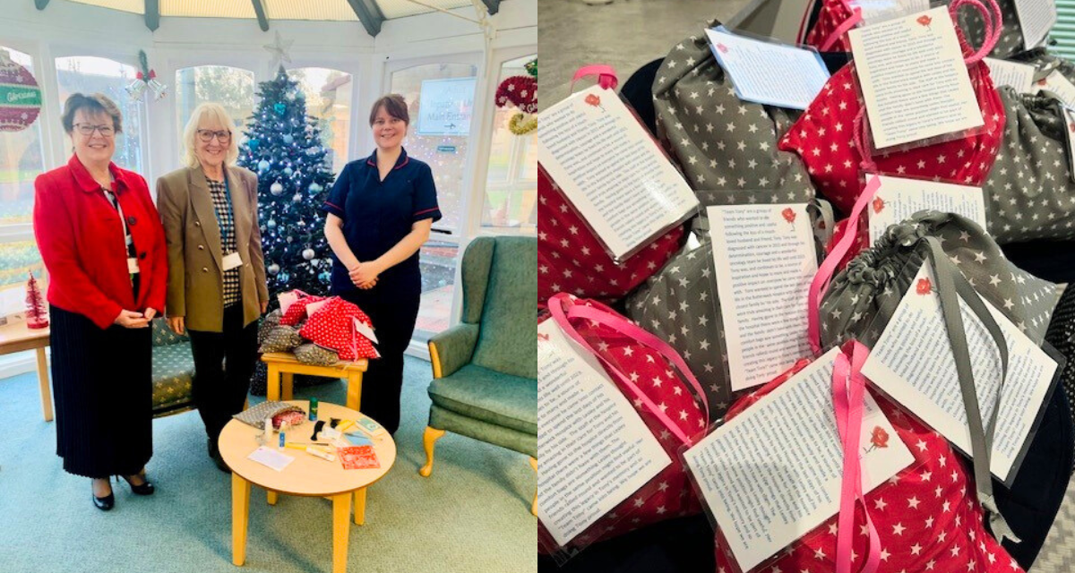 Interweave Donates Slipper Socks to Butterwick Hospice