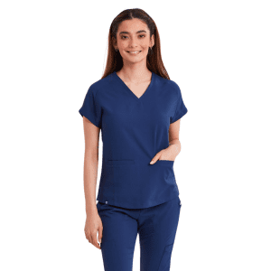 Kara Edit motus scrub top