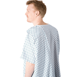 three arm toga hospital gown